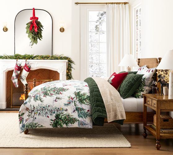 Winter Enchanted Forest Duvet Cover by Pottery Barn