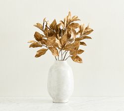 Faux Gold Magnolia Branch