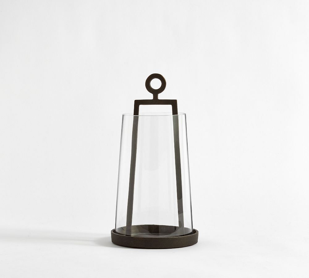 Easton Forged-Iron Outdoor Lantern Mini - 14"H