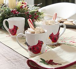 Cardinal Stoneware Mugs