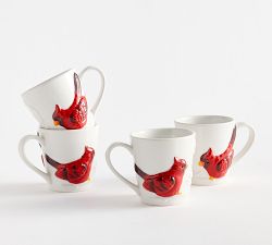 Cardinal Stoneware Mugs