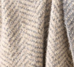Herringbone Contrast Throw