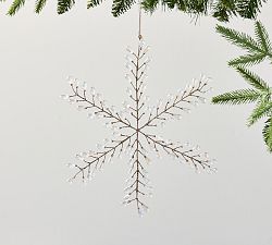 Bejeweled Snowflake Mixed Ornaments - Set of 4