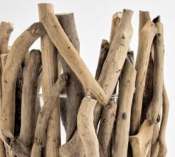 Driftwood Hurricane Candle Holder