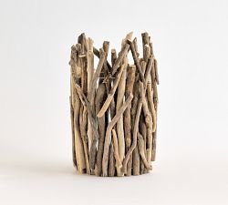 Driftwood Hurricane Candle Holder