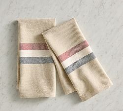 Americana Stripe Hand Towels - Set of 2