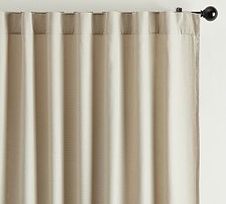 Open Box: Broadway Light Filtering Curtains, 100"W x 96"L, Set of 2 - Oatmeal