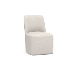 Open Box: Layton Fully Upholstered Dining Side Chair - Performance Boucle Oatmeal