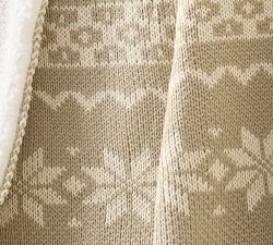 Snowflake Fair Isle Throw
