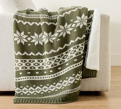 Snowflake Fair Isle Throw