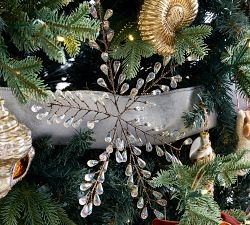 Blue Velvet Ribbon Garland