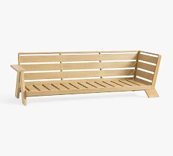 Open Box: Modern Farmhouse Outdoor Left-Arm Return Sofa Frame - Coastal Beachwood
