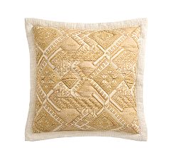 Open Box: Fez Handcrafted Reversible Quilted Sham, Euro - Yellow