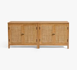 Channing Cane Storage Cabinet Console (72")