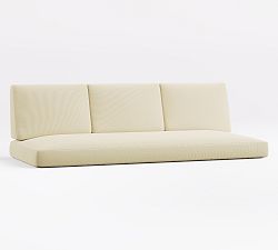 Cushion Cover Only: Ellis Outdoor Sofa; High Performance Canvas, Natural
