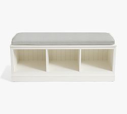 Open Box: Aubrey Entryway Bench Cushion - Performance Vintage Stripe Fern