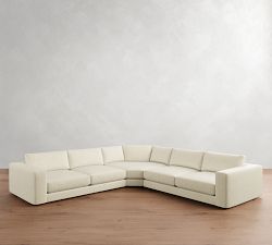 Carmel Lounge 3-Piece L-Shaped Wedge Sectional (127"&ndash;134")