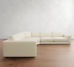 Carmel Lounge 3-Piece L-Shaped Wedge Sectional (127"&ndash;134")