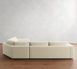 Carmel Lounge 3-Piece L-Shaped Wedge Sectional (127"&ndash;134")