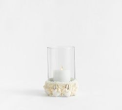 Mira Shell Hurricane Candle Holder