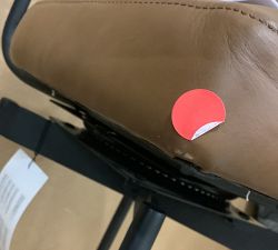 Open Box: Maison Leather Swivel Counter Stool (25") - Signature Maple, Bronze