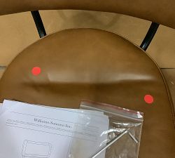 Open Box: Maison Leather Swivel Counter Stool (25") - Signature Maple, Bronze