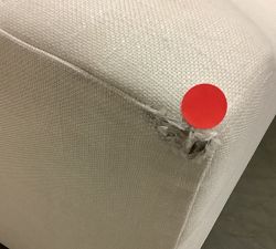 Open Box: York Slope Arm Deep Seat Grand Sofa (95"), 3X1 - Performance Everydaylinen™ Ivory