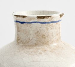 Ceramic Striped Vase