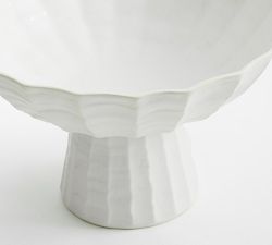 Faceted Decorative Pedestal Bowl