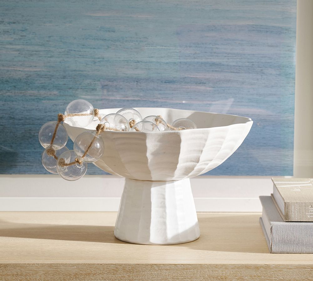 Faceted Decorative Pedestal Bowl