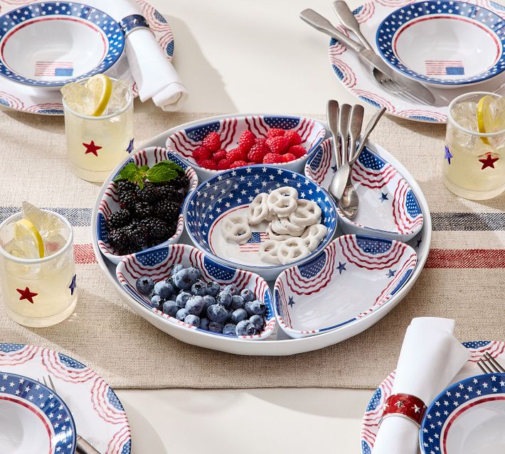 Cabana Americana Outdoor Melamine Multi-Condiment Server | Pottery