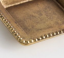 Beaded Brass Tray