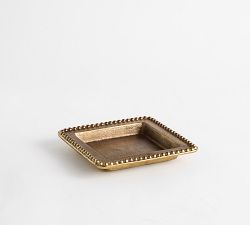 Beaded Brass Tray