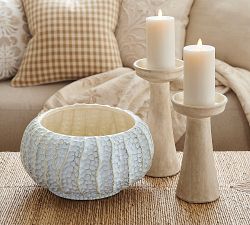 Sculpted Coastal Decorative Bowl