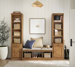 Raya Woven Round Flush Mount (21")