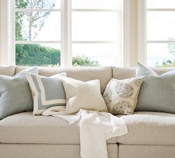 Everyday Linen Geometric Pillow