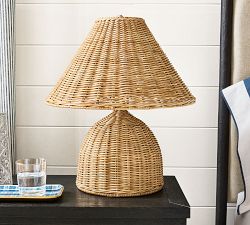 Phoebe Woven Table Lamp (18")