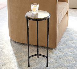 Hestan Round Marble Accent Table (10")