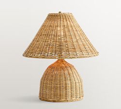 Phoebe Woven Table Lamp (18")