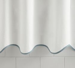 Scalloped Shower Curtain