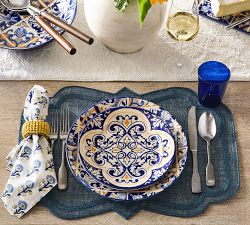 Lisbon Stoneware Salad Plates - Mixed Set of 4