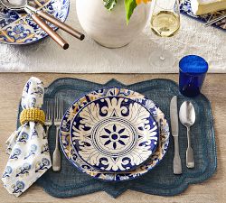 Lisbon Stoneware Salad Plates - Mixed Set of 4