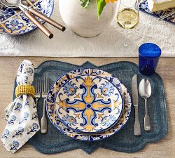 Lisbon Stoneware Salad Plates - Mixed Set of 4