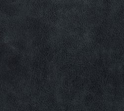 Open Box: Layton Leather Swivel Counter Height Stool - Keystone Navy, Gray Wash Legs