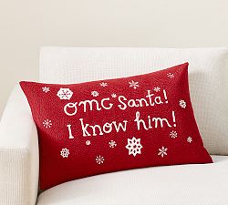 Open Box: OMG Santa! I Know Him! Elf™ Pillow Cover, 16" x 26" - Multi