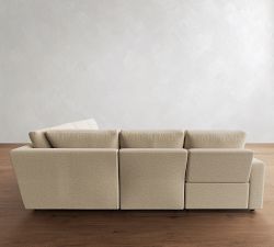 Pearce Modern Square Arm Power Reclining L-Shaped Sectional (116")