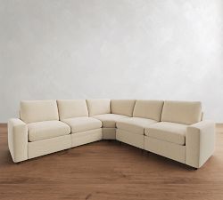 Pearce Modern Square Arm Power Reclining L-Shaped Sectional (116")