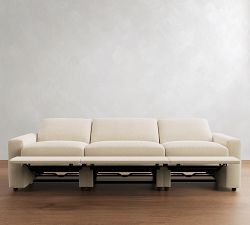 Pearce Modern Square Arm Power Reclining Sofa (74"&ndash;107")