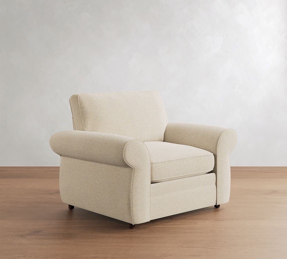 Pearce Roll Arm Power Recliner by Pottery Barn