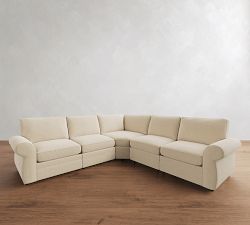 Pearce Roll Arm Power Reclining L-Shaped Sectional (119")